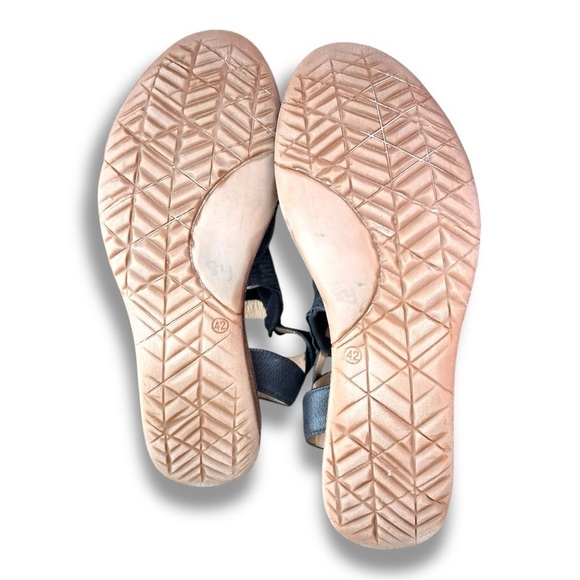 Mix Mooz Fifi Black Leather Hook & Loop Strap Sandals Womens Sz 11 NWOB - Picture 12 of 13